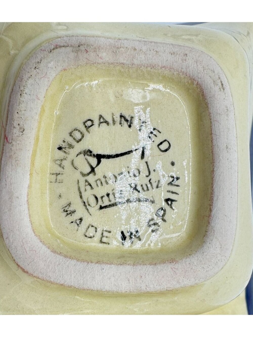 Antonio Ortiz Ruiz Hand Painted Decorative Divided Serving Dish Bowl from Spain - Picture 4 of 4